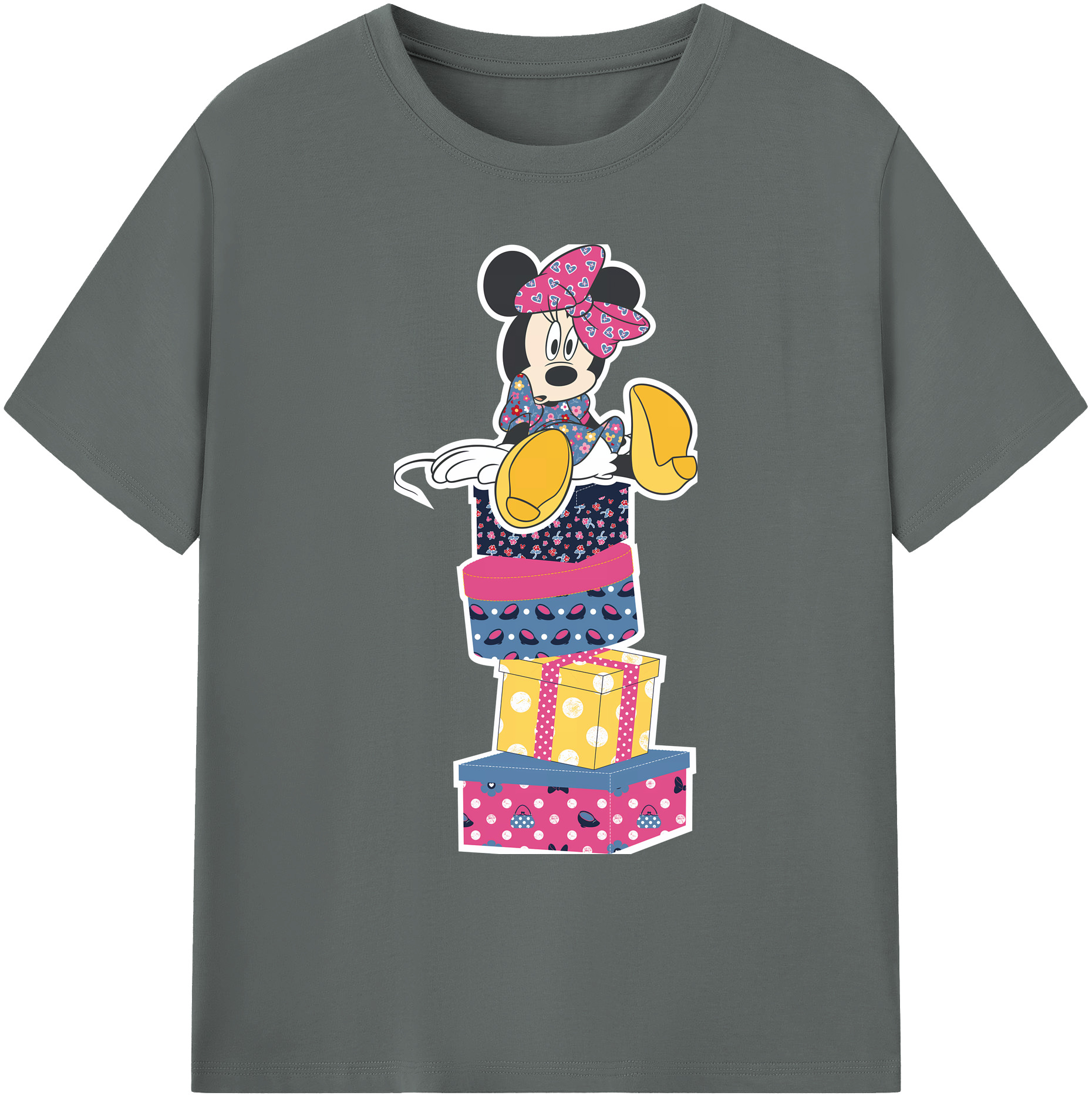 ミッキーマウス Mickey Mouse 綿100％ メンズ半袖Tシャツ｜肌触りやわらか＆通気性